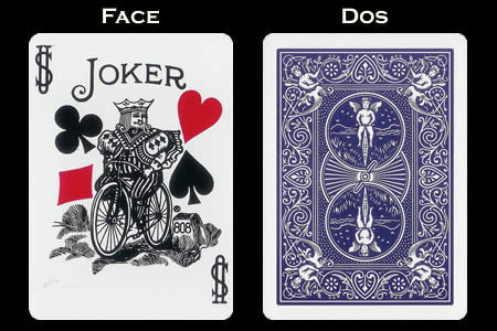 Carte Bicycle Joker aux 4 couleurs