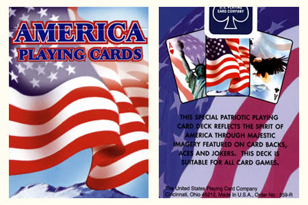 Caja de barajas BICYCLE Bandera Americana