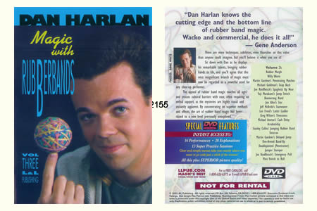 DVD Magic With Rubberbands vol.3 (D. Harlan) - dan harlan