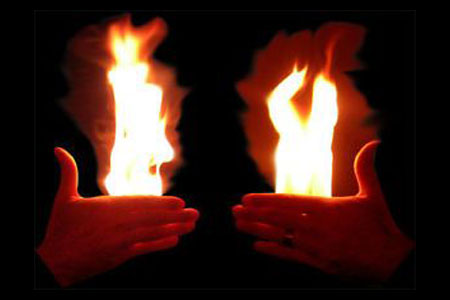 fire on hand fire on hand