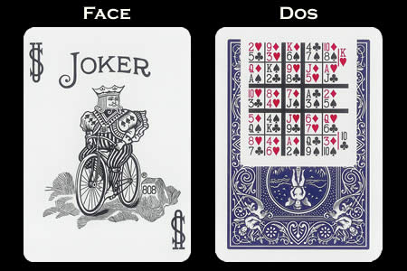 Carta BICYCLE con dorso chuleta