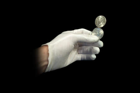 Moneda Equilibrista 1/2 $ - Balancing coin