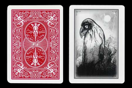 Carta BICYCLE Pajaro Fantasma con 5 de Picas
