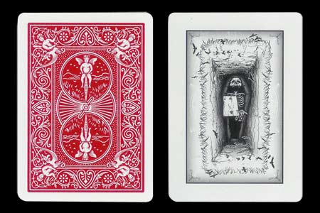 2 of Clubs & Coffin BICYCLE Card
