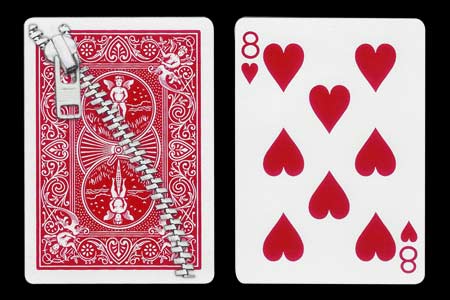 Carta BICYCLE Dorso Cremallera