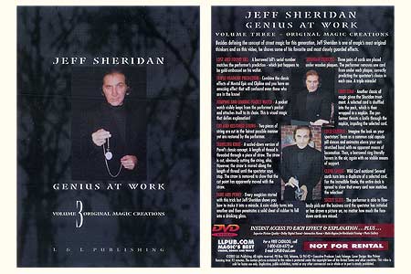 DVD Genius at Work (Vol.3) Original Creation - jeff sheridan