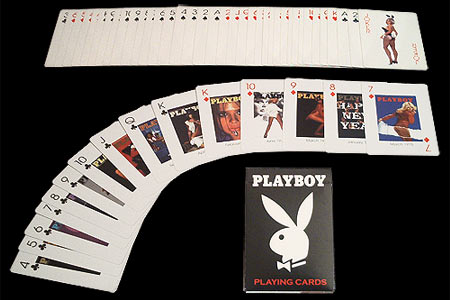 Black Playboy BICYCLE Deck