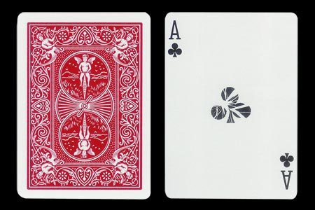 Shattered Ace of Clubs BICYCLE Card