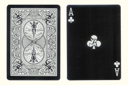 Shattered Ace of Clubs BICYCLE Tiger Card