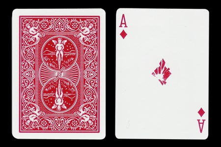 Shattered Ace of Diamonds BICYCLE Card