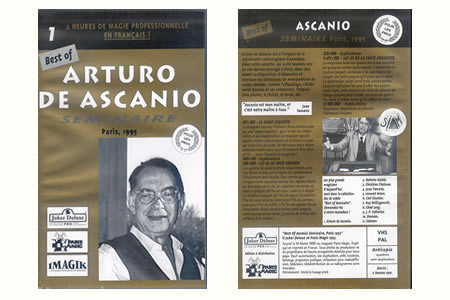 DVD Best Of Séminaire Arturo de Ascanio - arturo ascanio