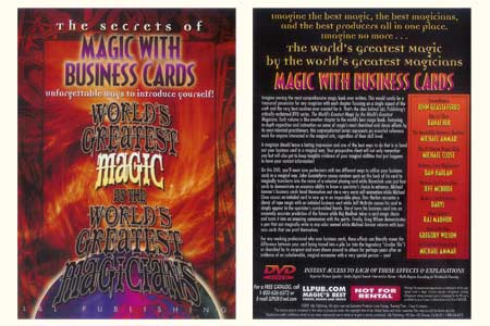 DVD The Secrets of Magic with Business Cards