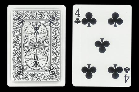 4 of Spades with 1 extra Spade BICYCLE Ghost