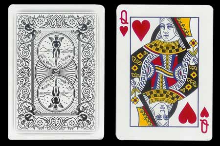 Queen of Hearts BICYCLE Card with Ghost Back