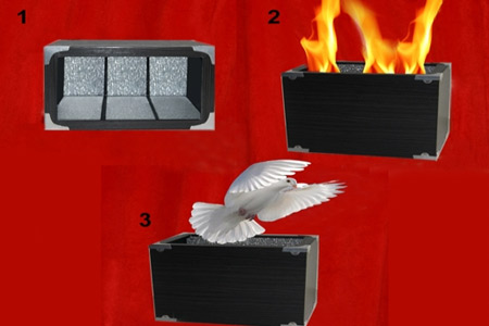 Caja de fuego y paloma - Fire & Dove Box (Tora) - tora-magic