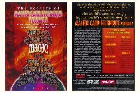 DVD The Secrets of Master Card Technique (Vol.3)