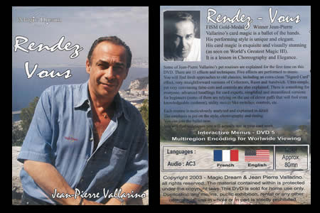 DVD Rendez-Vous - jean-pierre vallarino