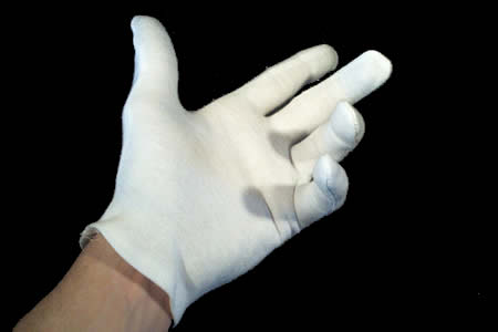 Gants blancs