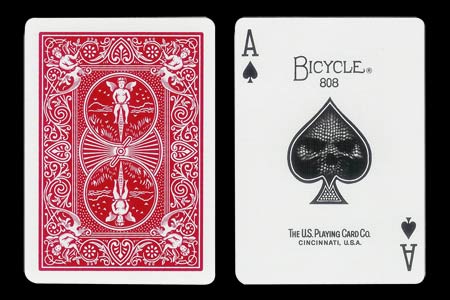 Carte Bicycle As de Pique à tête de mort