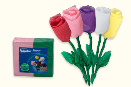 Napkin Rose (50 roses, 1 couleur) - michael mode