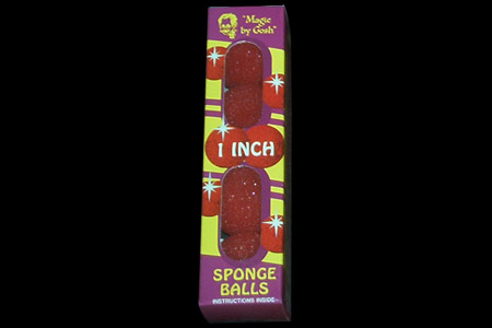 1 inch Regular Sponge Ball (Pack of 4) - albert goshman