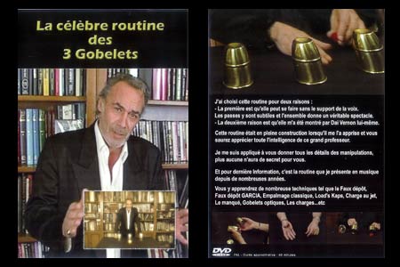 DVD La célèbre routine des 3 Gobelets - jean-pierre vallarino