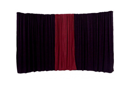 Curtains of scene Spider-flex Black