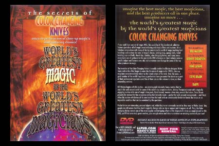 DVD The Secrets of Color changing Knives