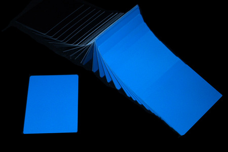 Cartes de manipulation bleues à dos noir