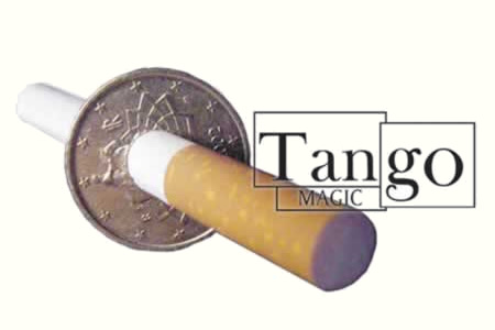 Cigarette through coin - 50 cts One side