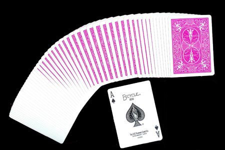 Bicycle Poker Deck - Fuchsia Back