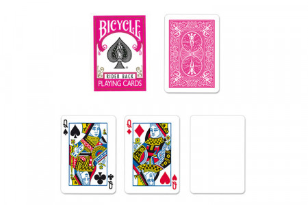 Bicycle Poker Deck - Fuchsia Back