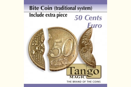 Moneda mordida - 50 cts € (sistema tradiciona