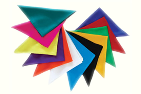 Foulards en soie (45 x 45 cm) par 12