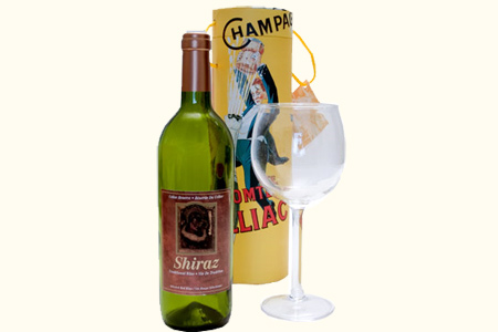 Airborne Wine Glass deluxe (bottle)