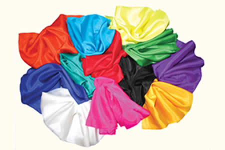 Foulards en soie (90 x 90 cm) par 12