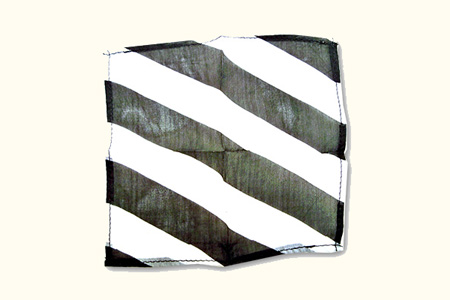 Foulard en soie Zebra (22,5 x 22,5 cm)