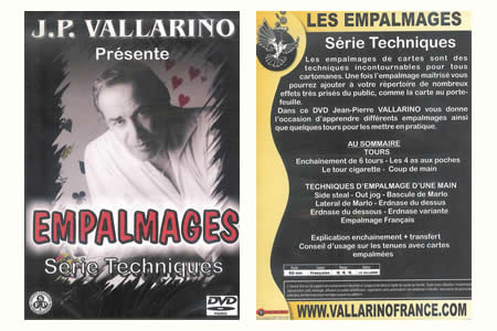 DVD Les empalmages - jean-pierre vallarino