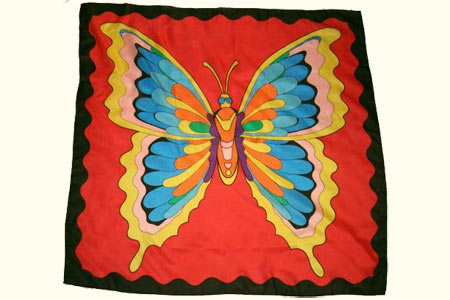 Pañuelo de Seda Mariposa (112 x 112 cm)