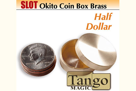 Slot okito coin box Brass Half dollar - mr tango