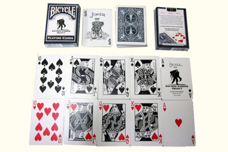 WOUNDED WARRIOR BICYCLE DECK OF PLAYING CARDS AIR CUSHION BY USPCC MAGIC TRICKS 