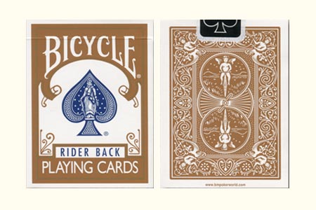 BICYCLE Deck Brown back