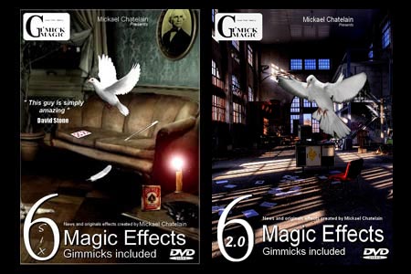 Lot DVD Six Magic Effects et Six 2.0 - mickael chatelain