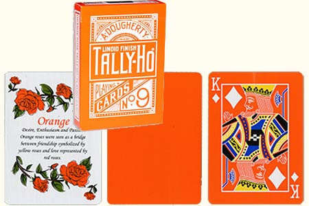 Reverse Orange Fan TALLY-HO Deck