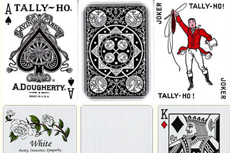 White Rose TALLY-HO Fan Deck