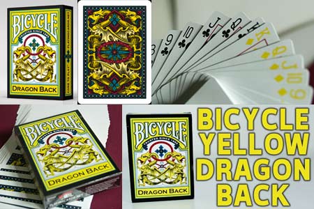 Jeu Bicycle Dragon (Jaune)