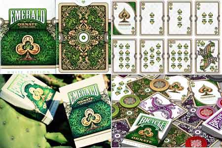 Baraja Ornate Emerald (white edition)