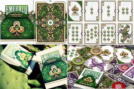 Baraja Ornate Emerald (white edition) Baraja Ornate Emerald (white edition)