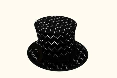 Folding Top Hat (Elegant Pattern - Wave)