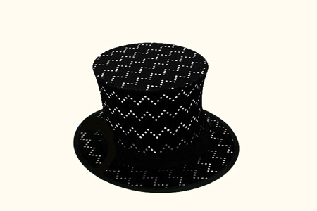 Chapeau Claque Double Fond (Strass Vague)